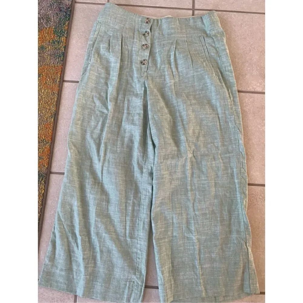 Violets & Roses Linen Crop Pants - Picture 11 of 12